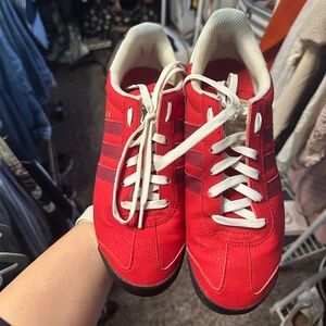 Adidas Samoa Red Sneakers – Classic Retro Style